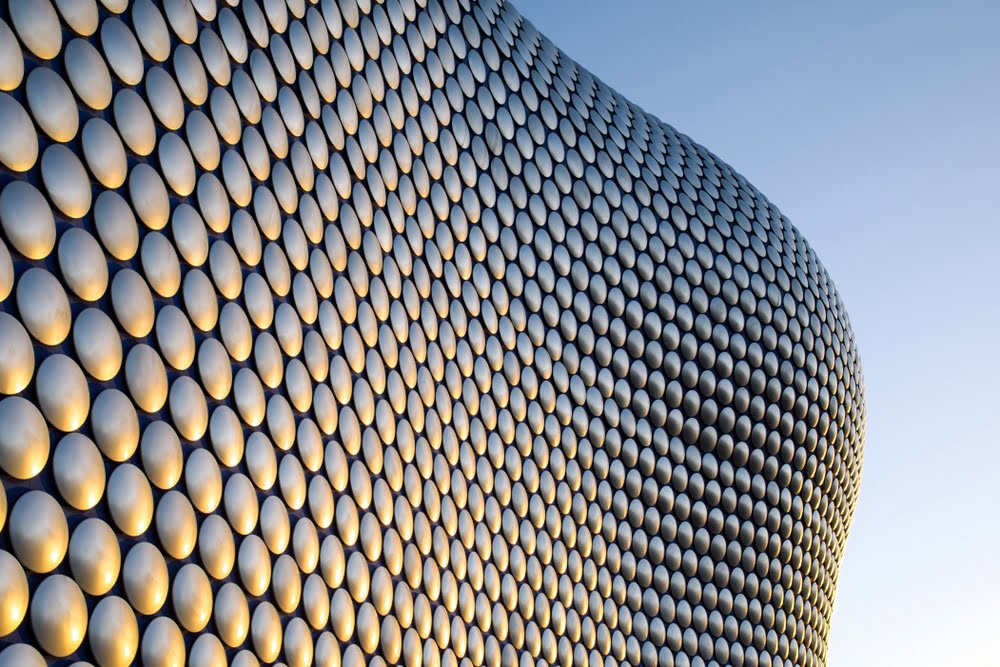 Birmingham,uk:january,16th,2016.sunrise,In,The,City,Centre,Of,Birmingham,England bullring birmingham