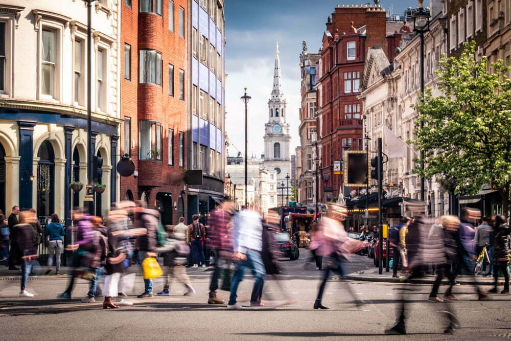 Motion,Blurred,Crowds,Of,People,Crossing,Road,In,London's,West commercial consultants