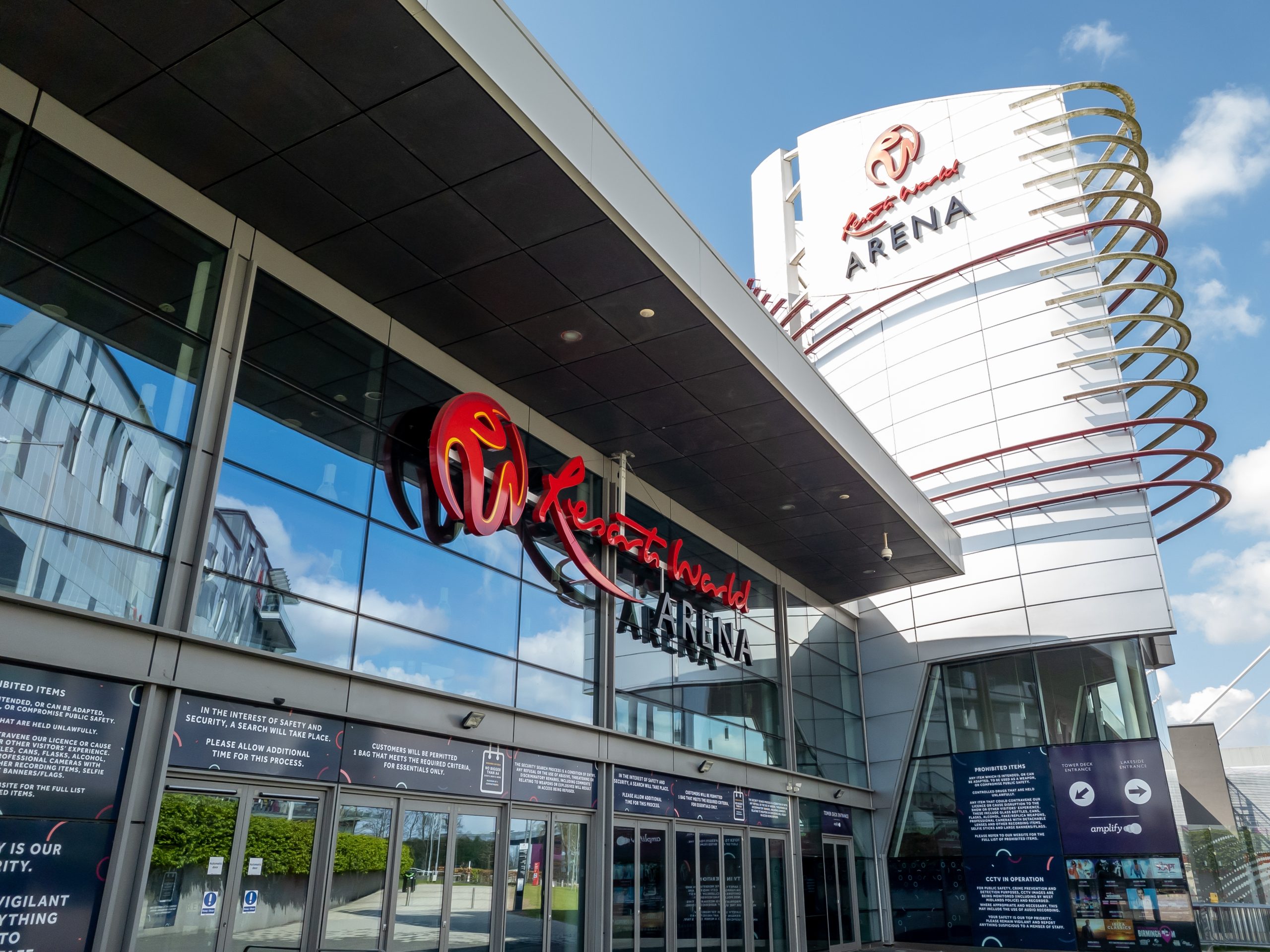 Birmingham.,Uk-04.26.2022.,Exterior,View,Of,The,Resorts,World,Arena,Located
